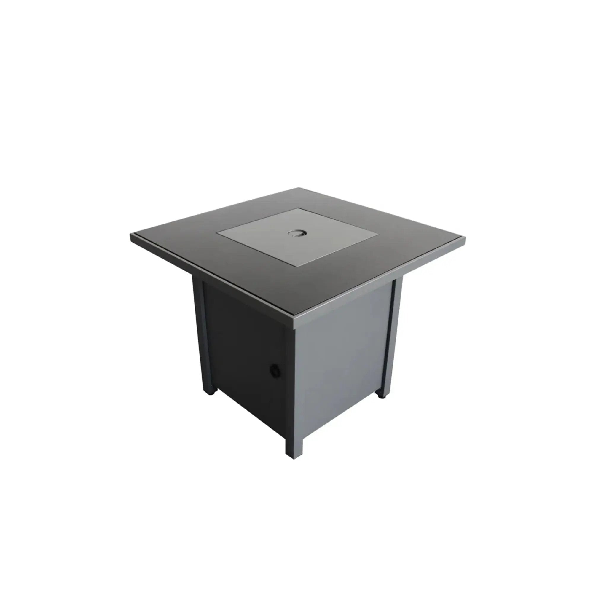 Outdoor Fire Pit Table With Lid High-Quality Materials - Gray by Unique Piece Furniture