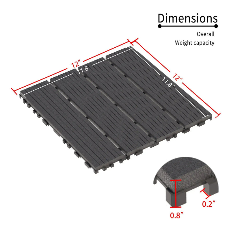 Interlocking Deck Tiles 44 Pack For Backyard by HouseOfZazla