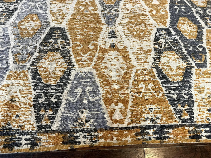 Handmade Contemporary Modern Indian Rug 8x10, Colorful by Jewel Rugs