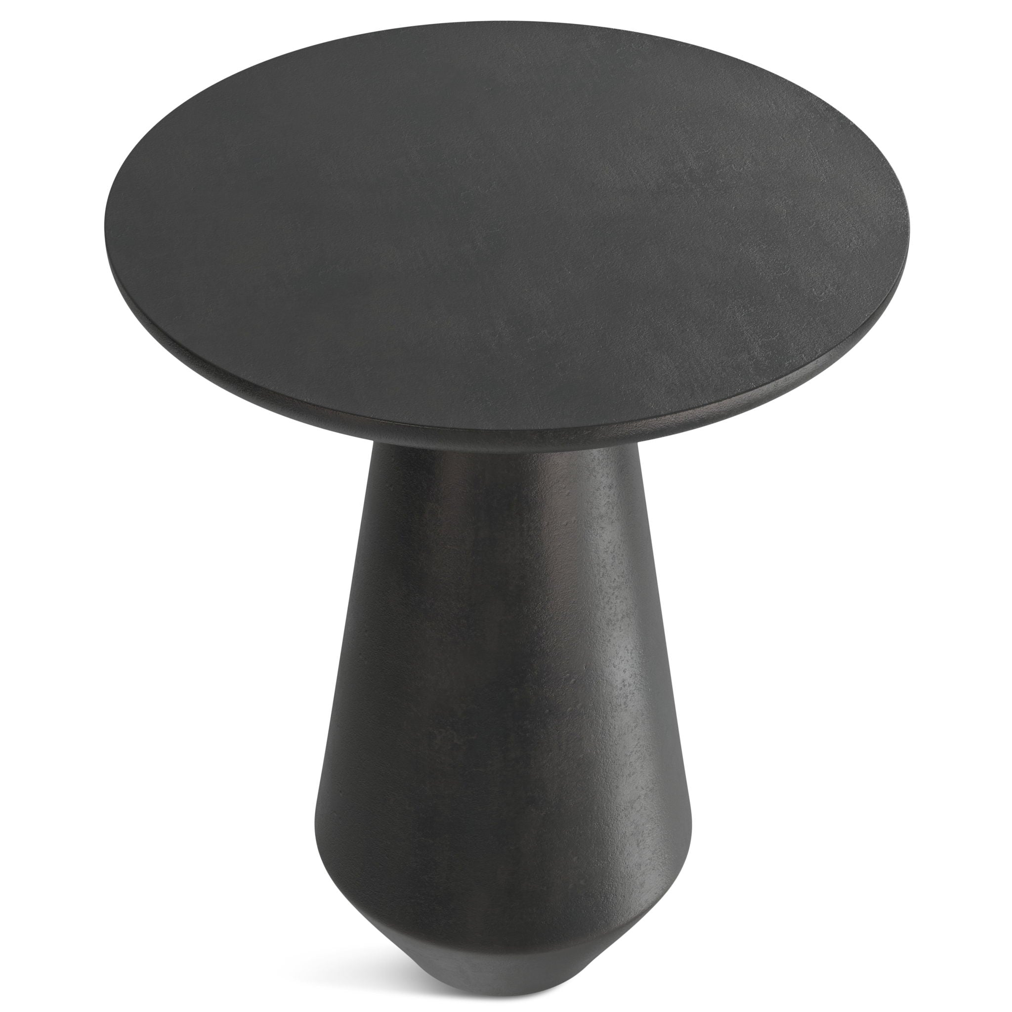 Gloria - Cast Aluminum Side Table - Black by HouseOfZazla