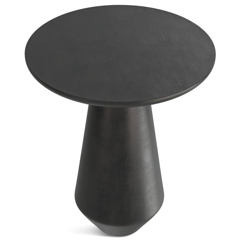Gloria - Cast Aluminum Side Table - Black by HouseOfZazla