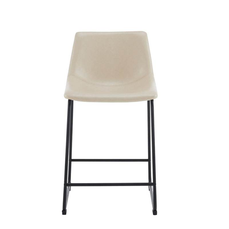 Vintage Style Armless Industrial Counter Stool Set of 2 by HouseOfZazla
