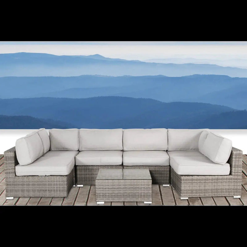 Outdoor Wicker Seating Group With Cushions by Unique Piece Furniture
