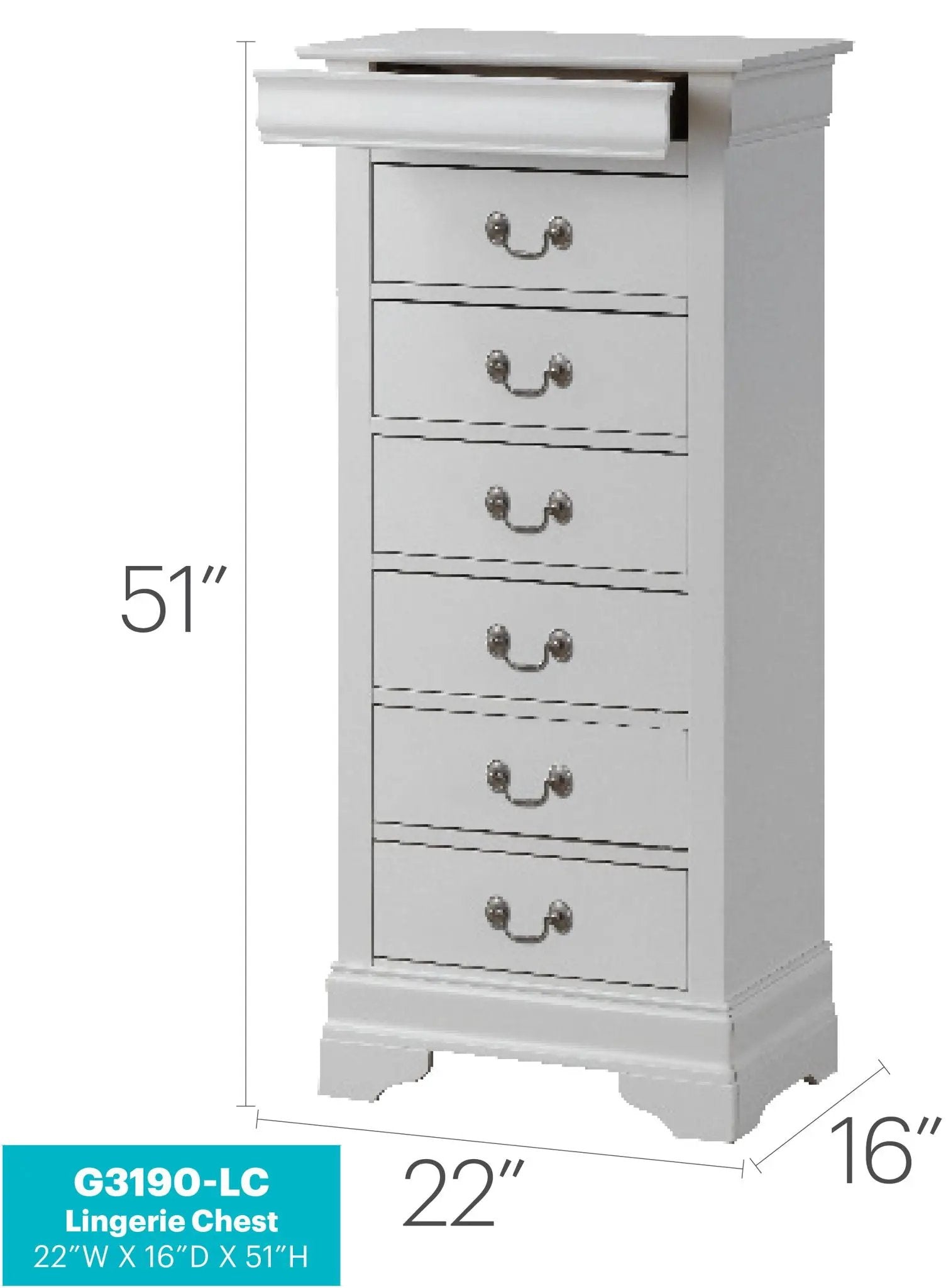 Traditional Style Lingerie Storage Chest Timeless by HouseOfZazla