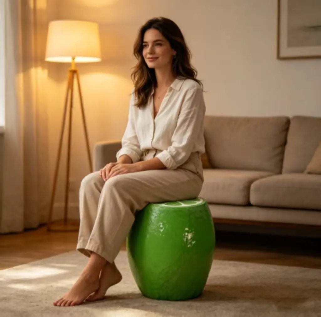 Novelty Lime Stool & Accent Table by HouseOfZazla