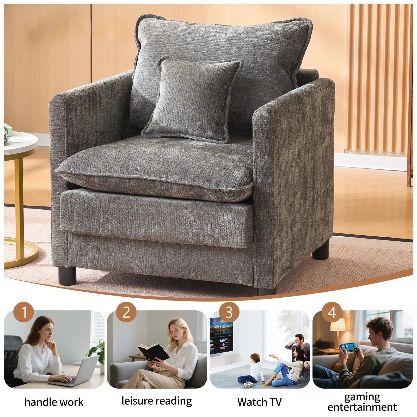 Modern Reading Armchair by HouseOfZazla