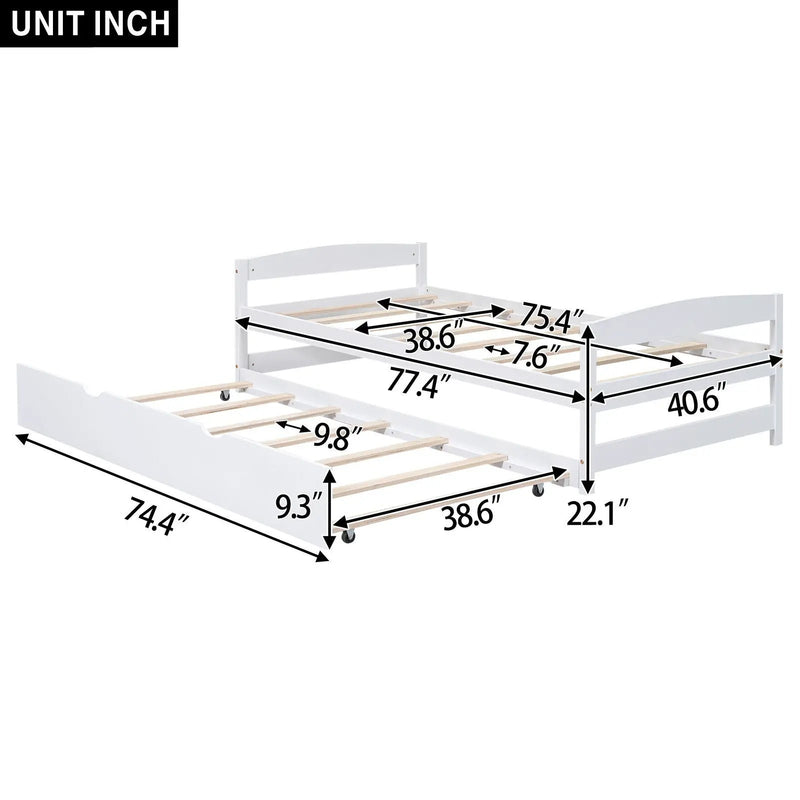 Platform Bed With Trundle by Unique Piece Furniture