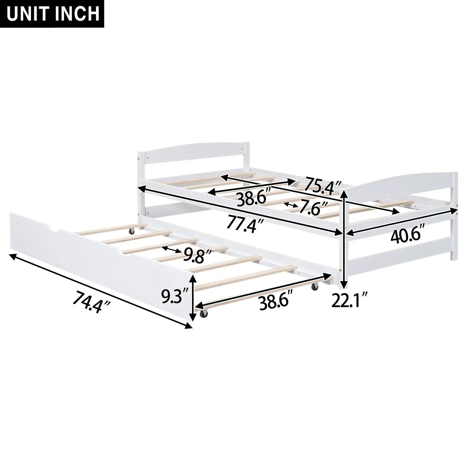 Platform Bed With Trundle by Unique Piece Furniture