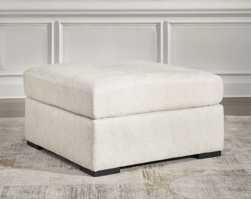 Chessington - Oversized Accent Ottoman - Ivory by Unique Piece Furniture