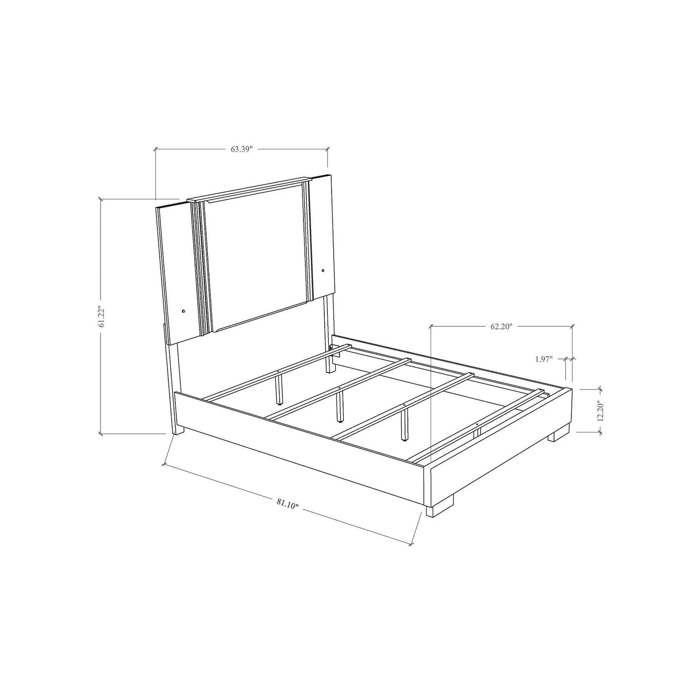 Moon - 5 Pieces Bedroom Set With LED Accent by Unique Piece Furniture