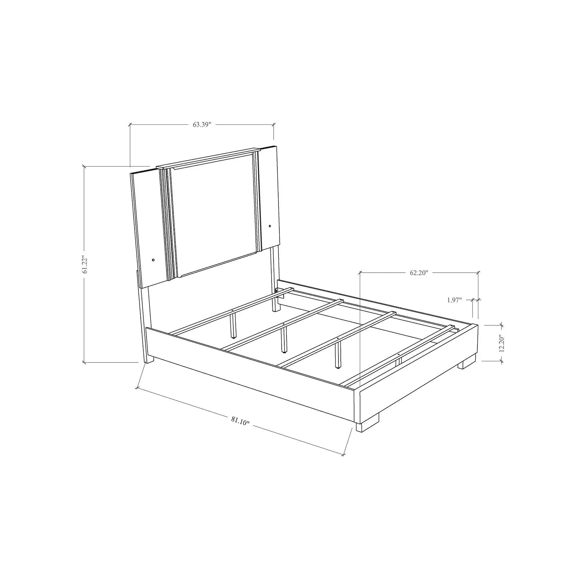 Moon - Modern Bed With LED Accent Lighting by HouseOfZazla