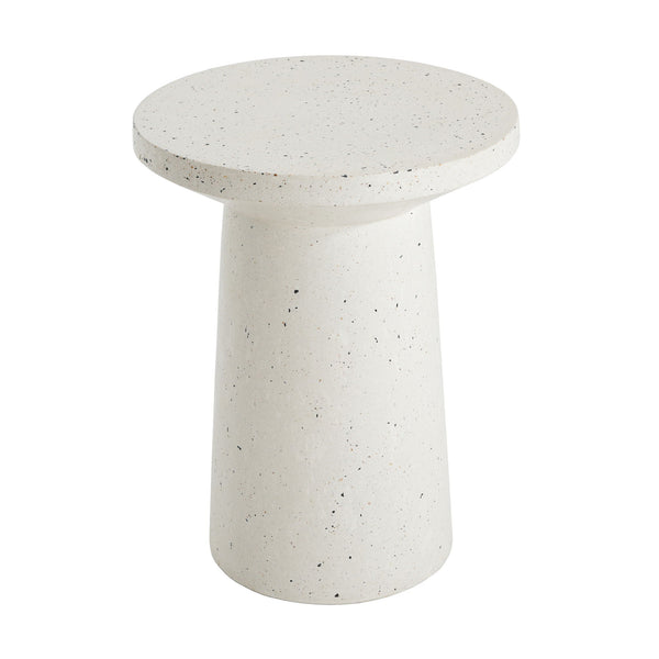 Terrazzo Outdoor Side Table - White
