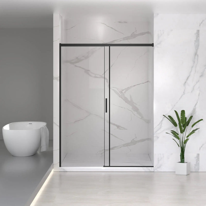 56-60" W x 74" H Semi-Frameless Sliding Shower Door by HouseOfZazla