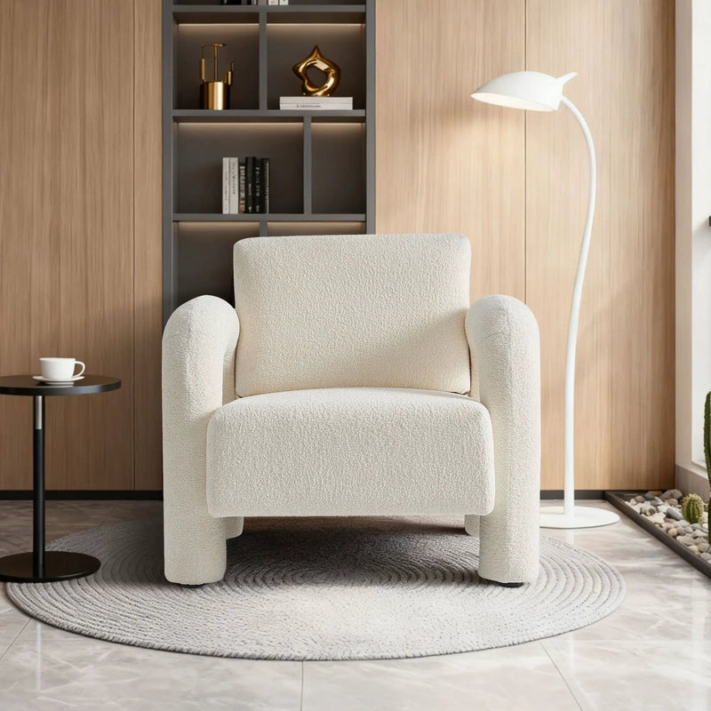 Modern Velvet Fabric Accent Chair by HouseOfZazla