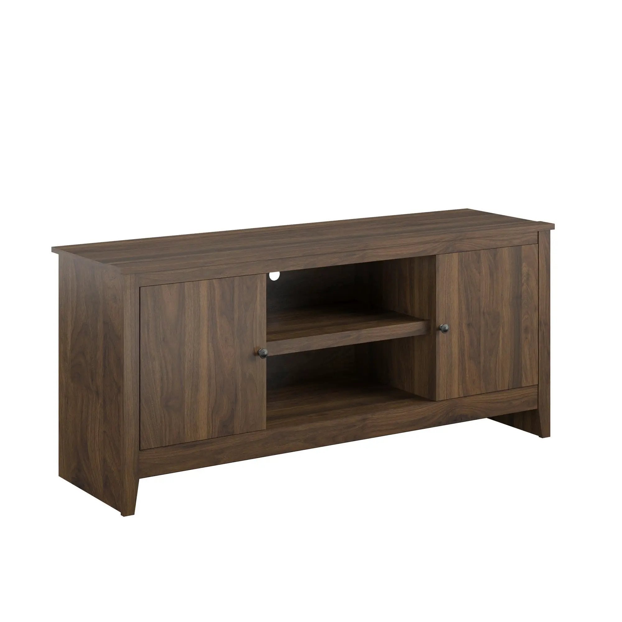 TV Stand For TVs Up To 65" With Open Shelves And Storage Cabinets - Walnut by Unique Piece Furniture