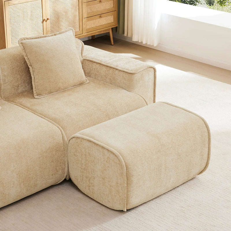 Streamlined Design Modular 4 Seat U Shape Sectional Sofa by HouseOfZazla