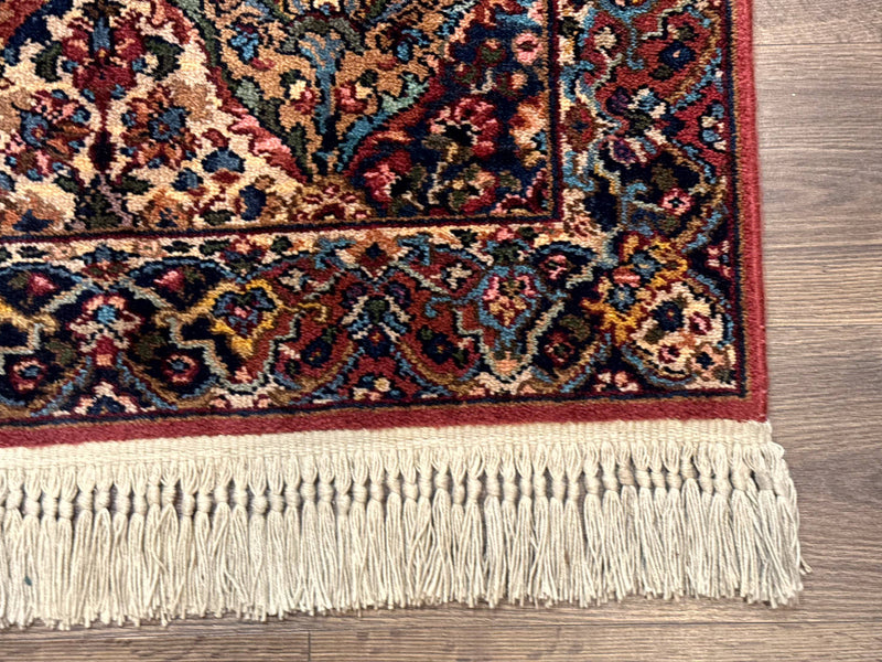 Karastan Rug 3x5 Multicolor Panel Kirman #717, Original 700 Series, Wool Pile, Discontinued by Jewel Rugs