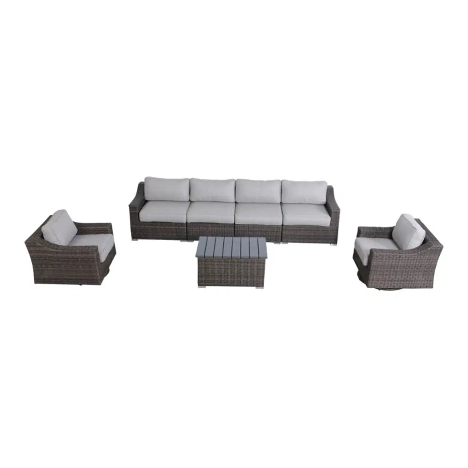 Stylish Sofa Seating Group With Cushions Perfect For Outdoor Gatherings by Unique Piece Furniture