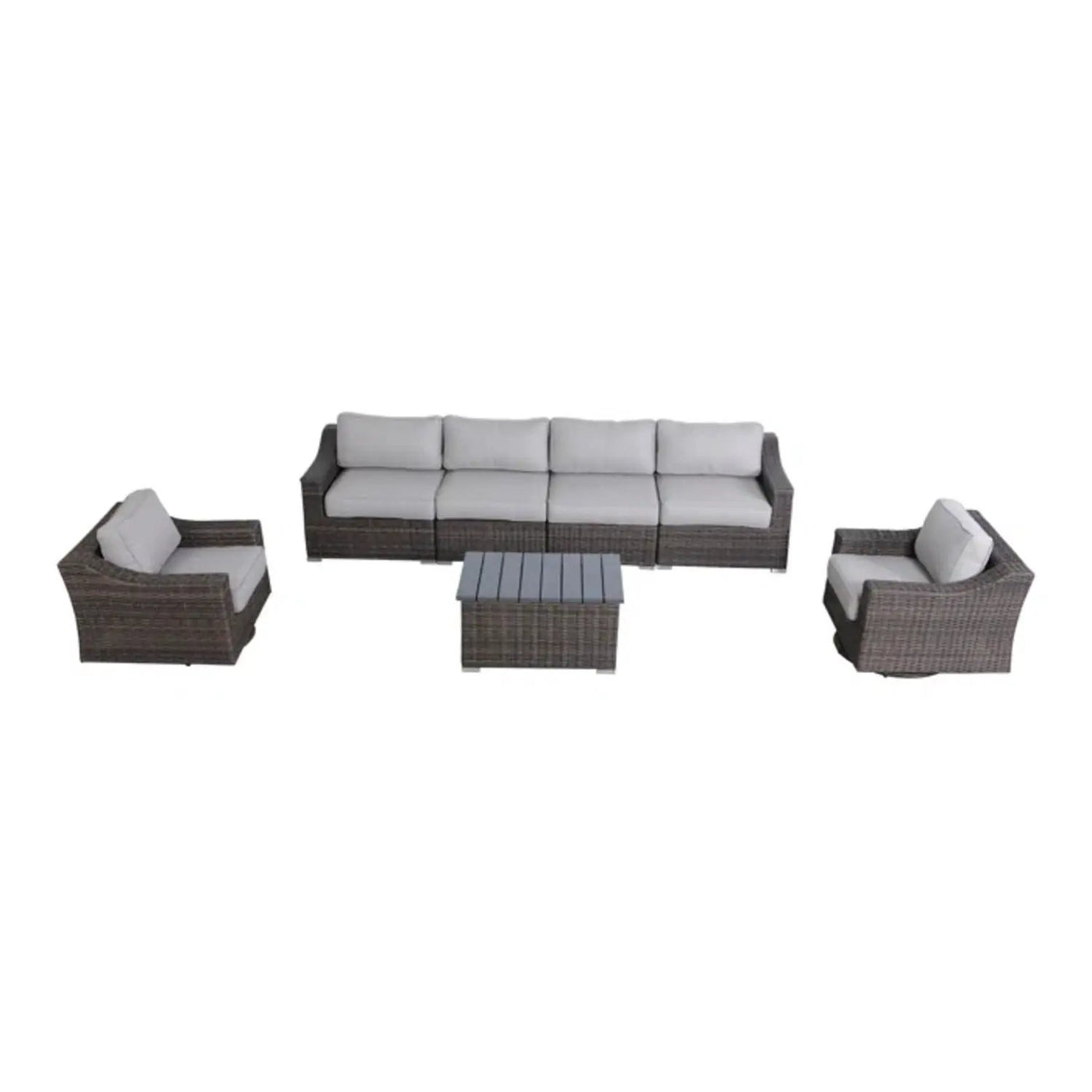 Stylish Sofa Seating Group With Cushions Perfect For Outdoor Gatherings by HouseOfZazla
