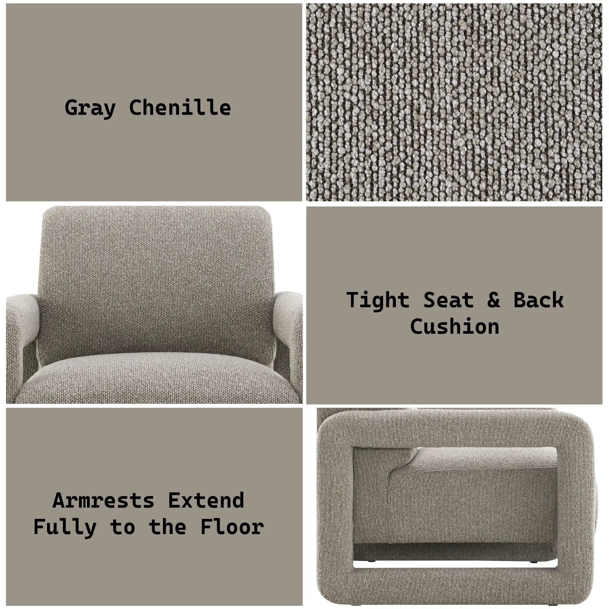 Glenda - Accent Chair - Gray by HouseOfZazla