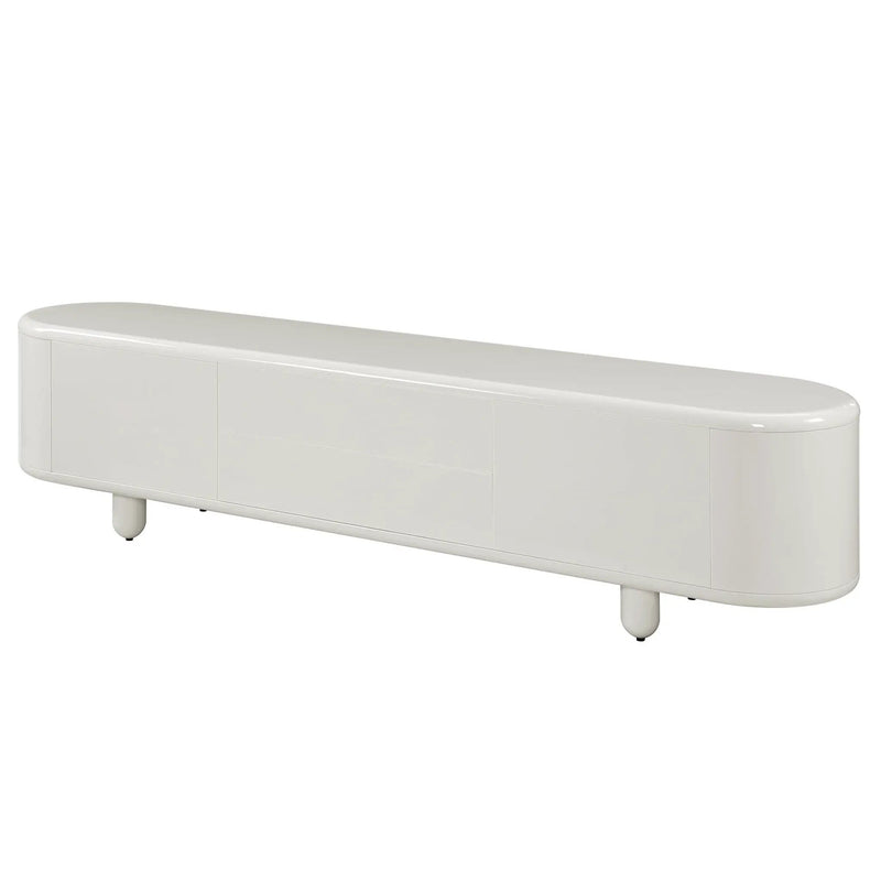 Keely - TV Stand - Gloss White by HouseOfZazla
