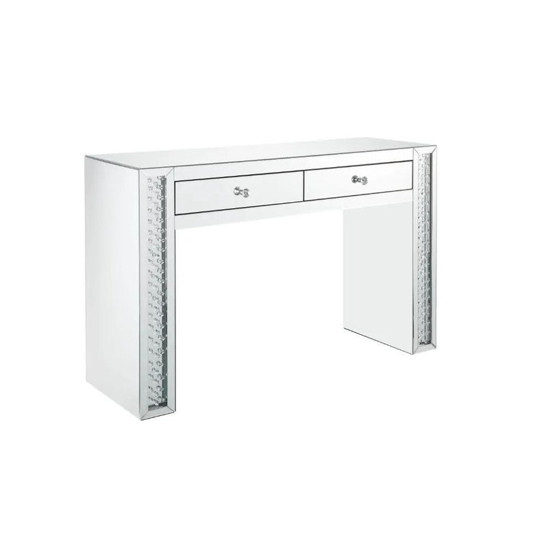 Nysa - Vanity Desk - Mirrored & Faux Crystals by Unique Piece Furniture