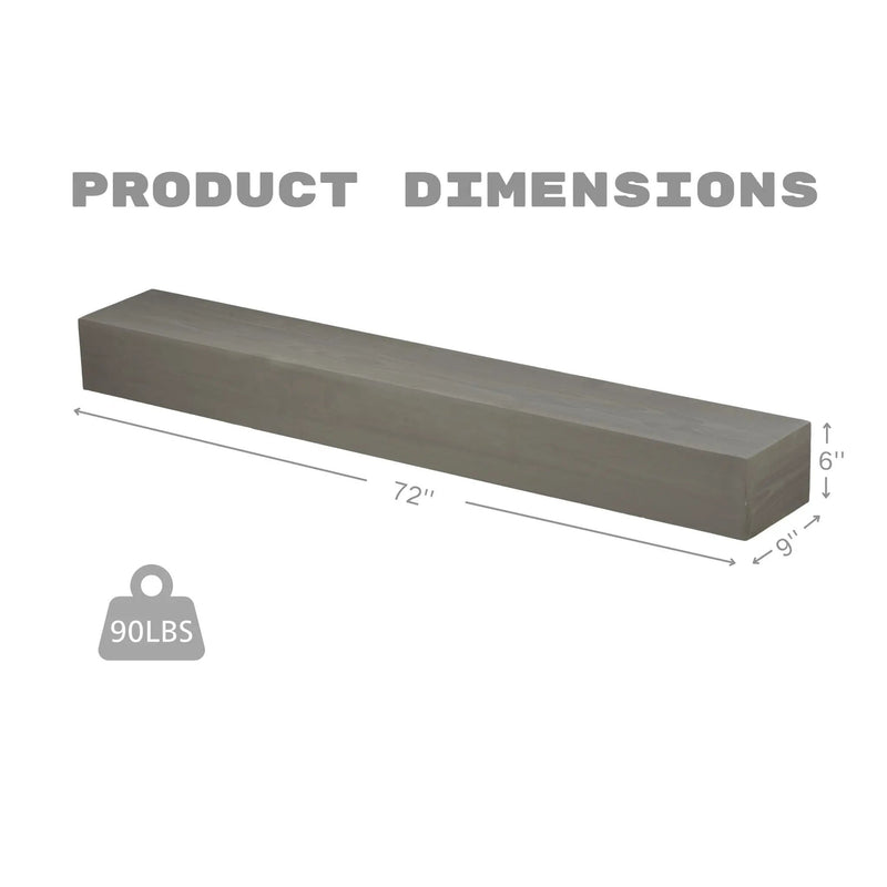 Fireplace Mantel Floating Shelf For Home Decor by HouseOfZazla