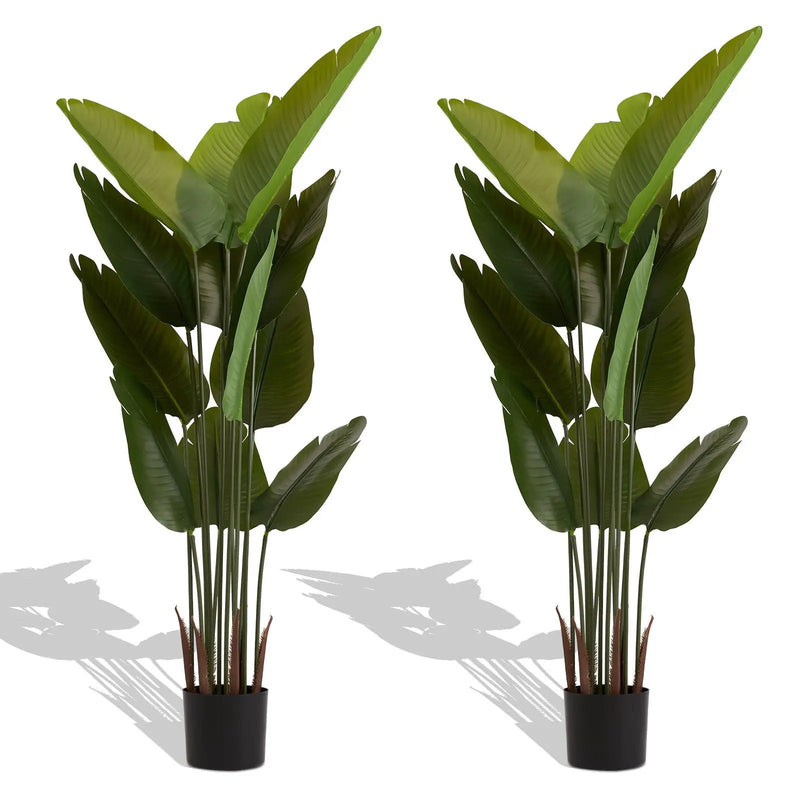 Artificial Plant For Indoor And Outdoor Decoration (Set of 2) by Unique Piece Furniture
