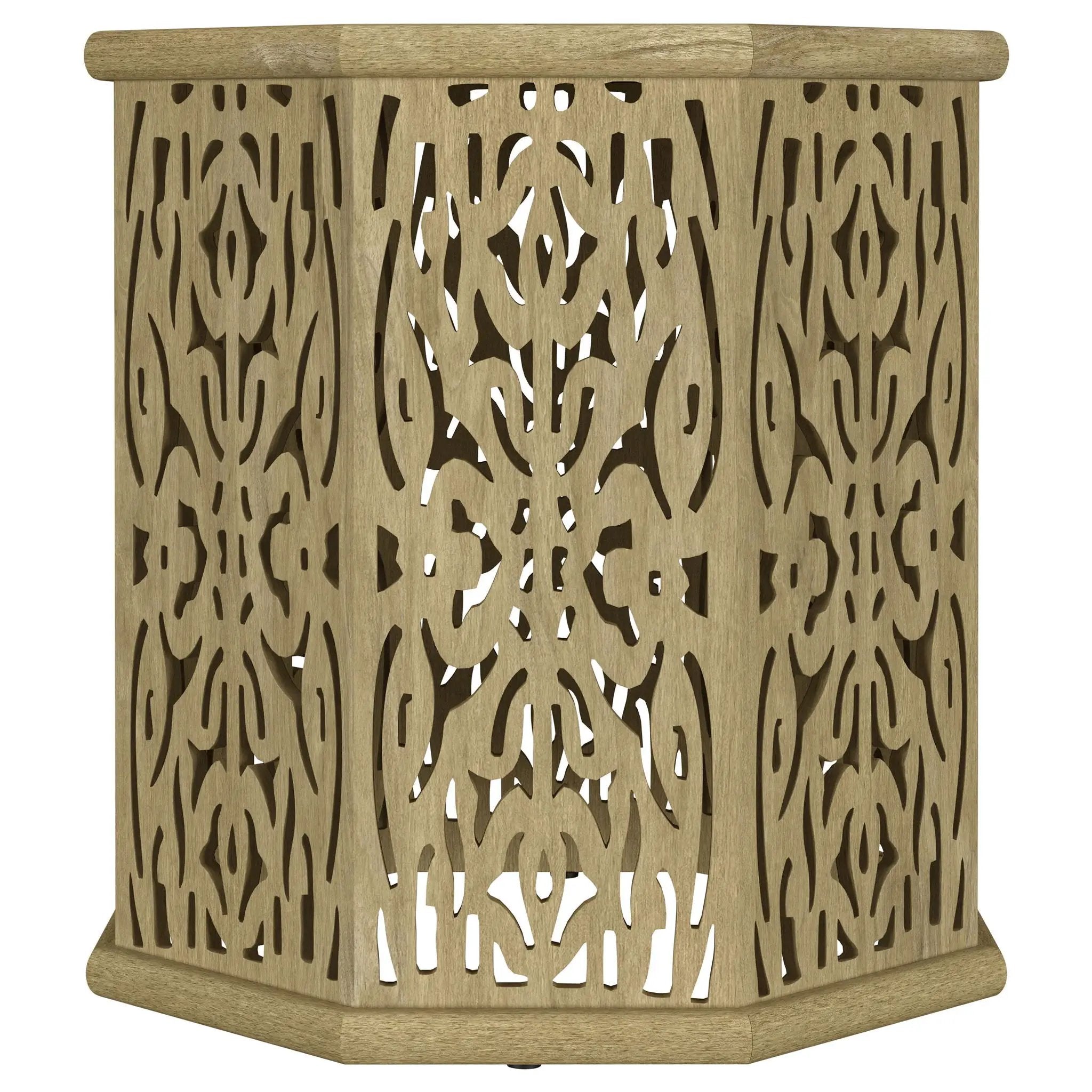 Watsonville - Octagonal Side Table - Natural by HouseOfZazla