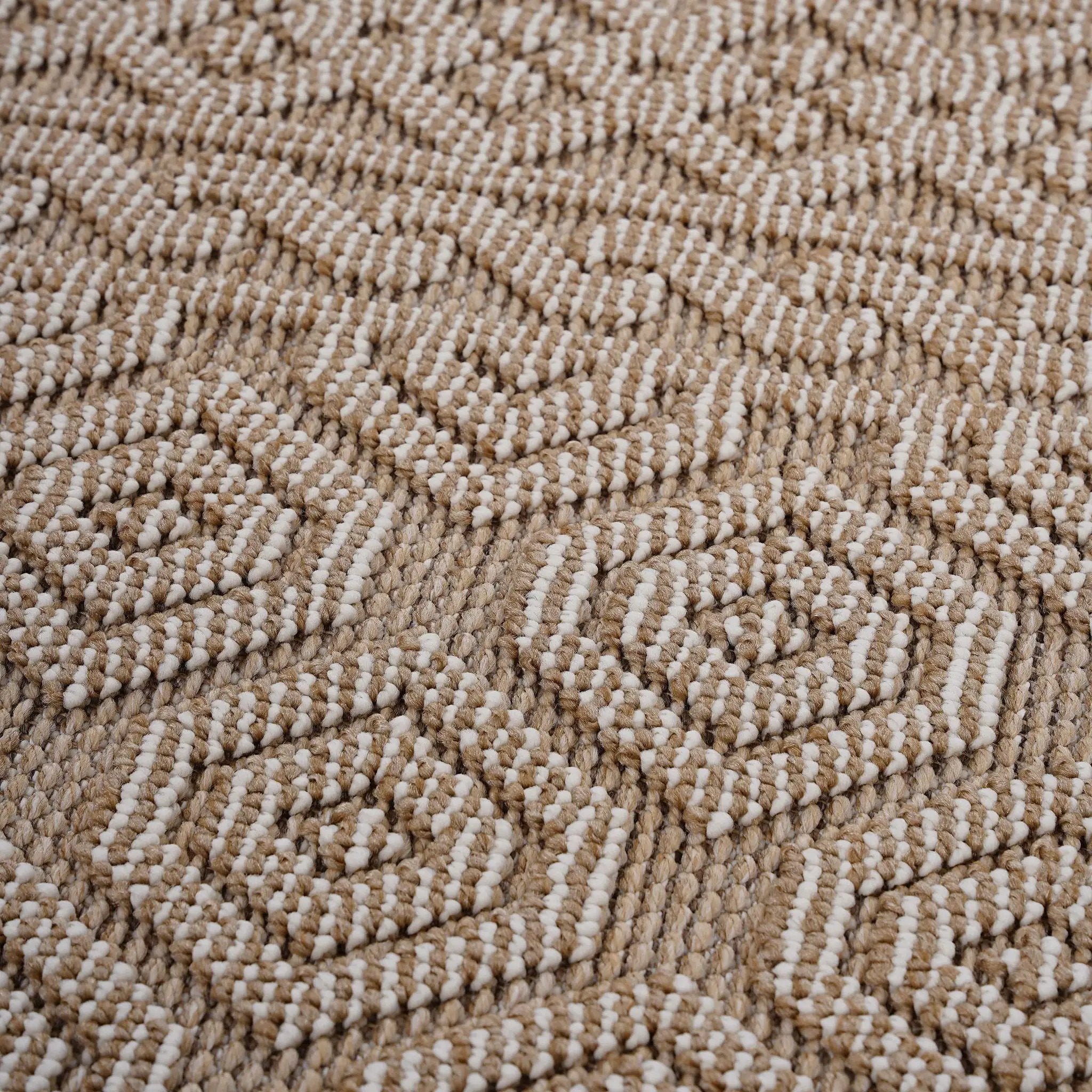 Guros - 8' X 10' Geometric Indoor / Outdoor Area Rug - Mocha by Unique Piece Furniture