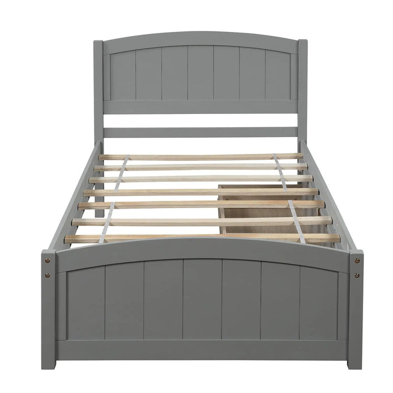 Platform Bed & Headboard, Footboard And Wood Slat Support by HouseOfZazla