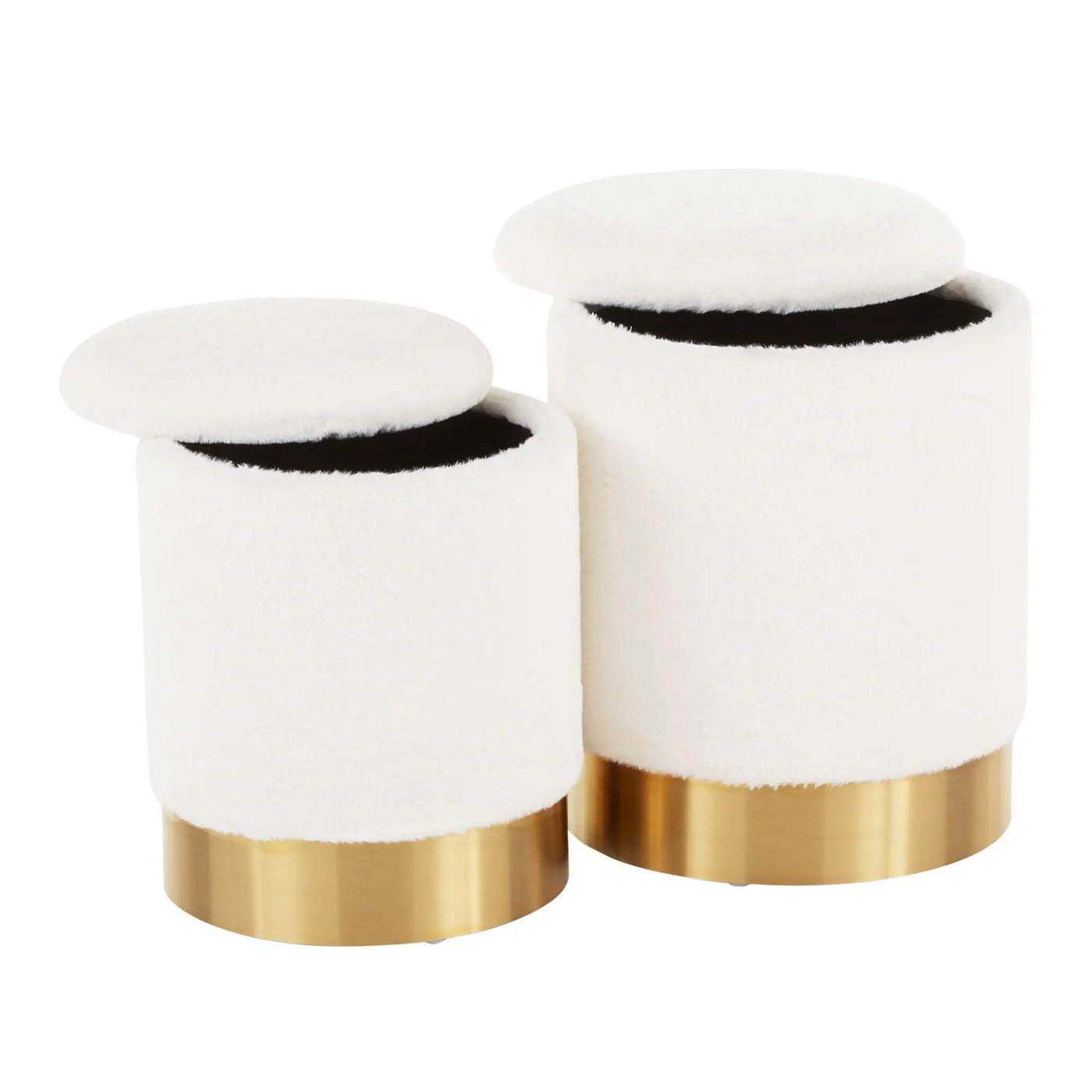 Marla - Contemporary Nesting Ottoman Set by HouseOfZazla