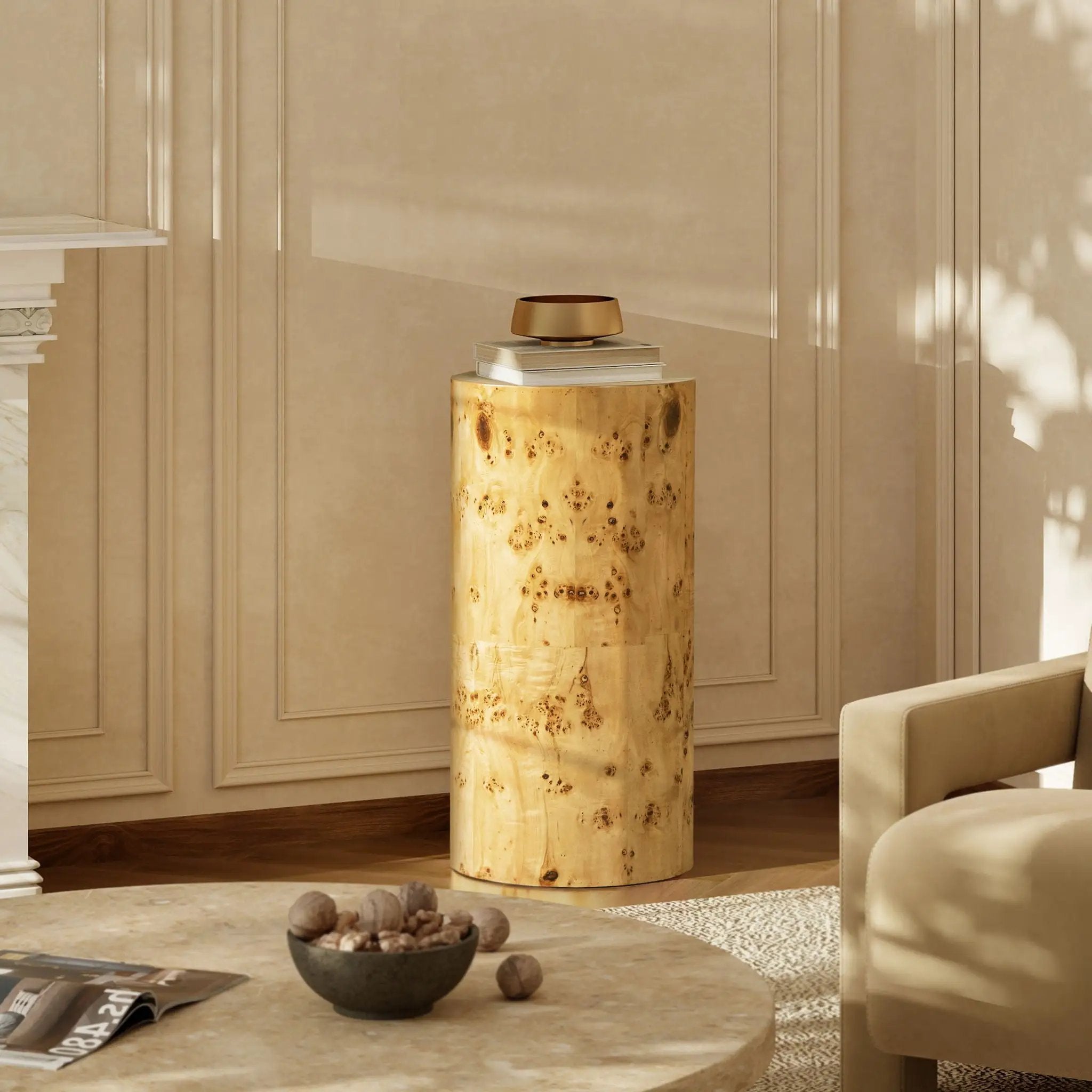 Nebula - Accent Pillar Side Table by Unique Piece Furniture