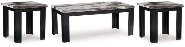 Jazmore - Tables d'appoint (Lot de 3) - Marron foncé