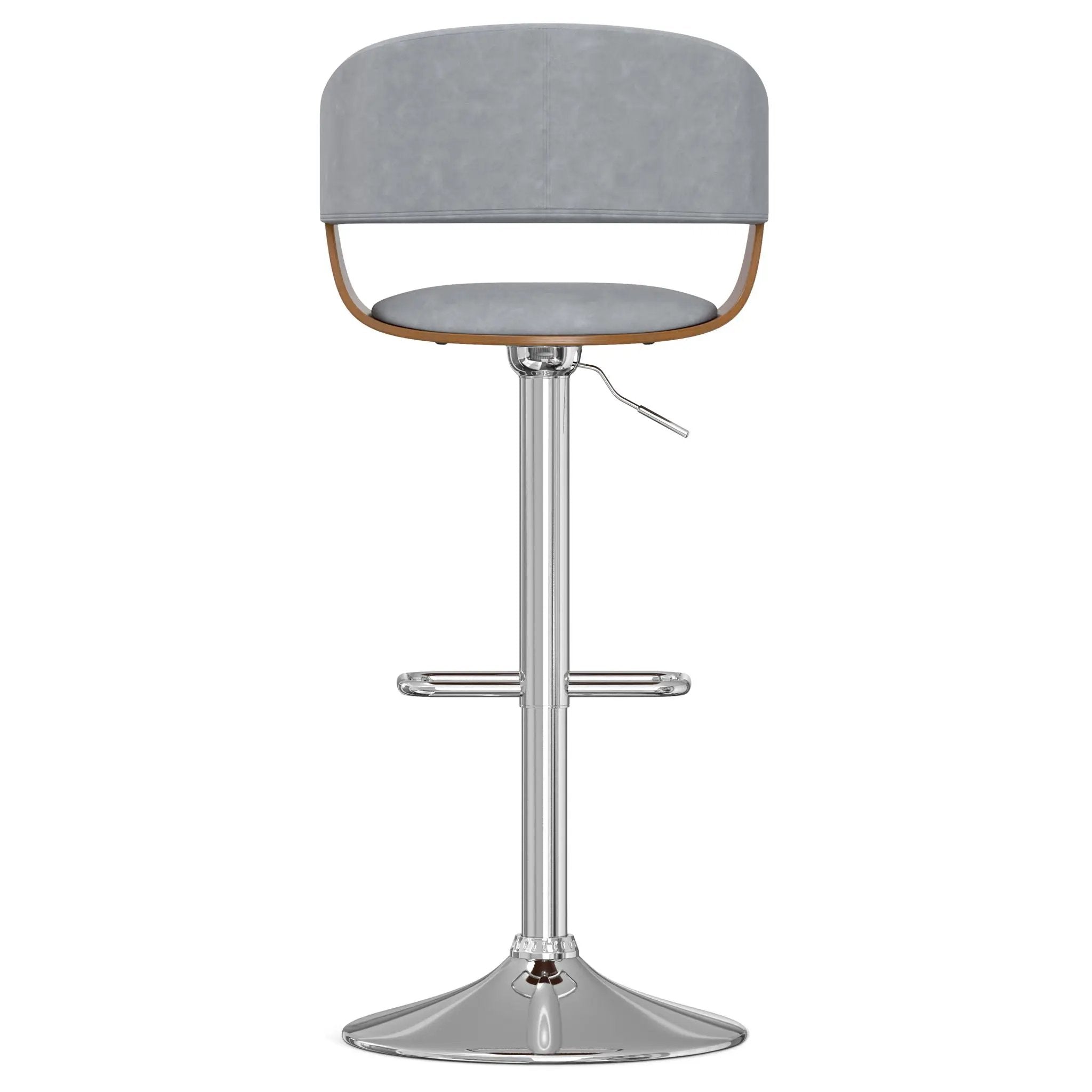 Lowell - Adjustable Swivel Bar Stool - Stone Gray by HouseOfZazla