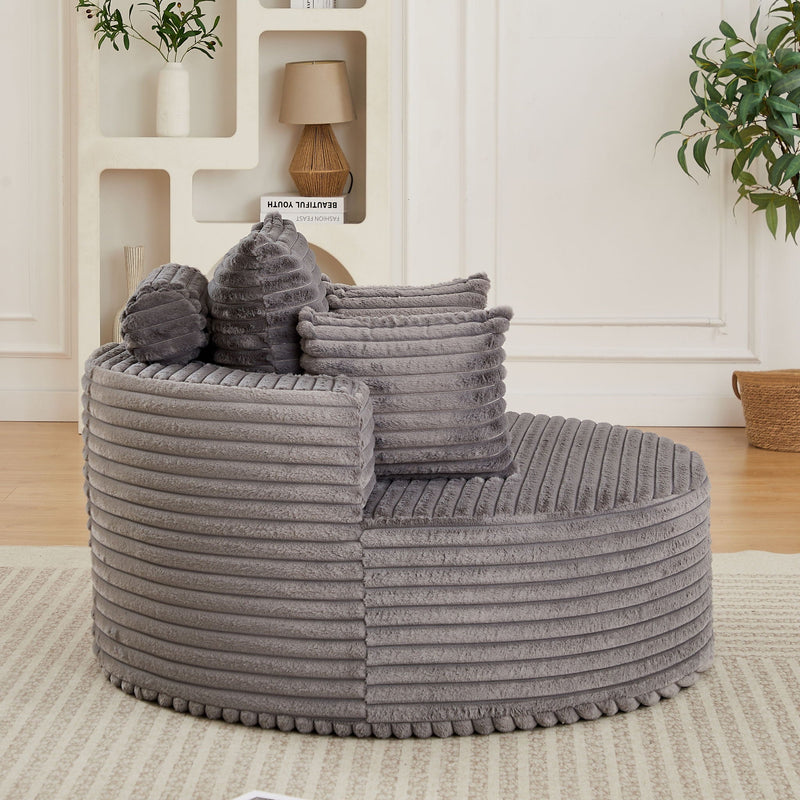 Modern Single Sofa With Backrest Pillow For Living Room by HouseOfZazla