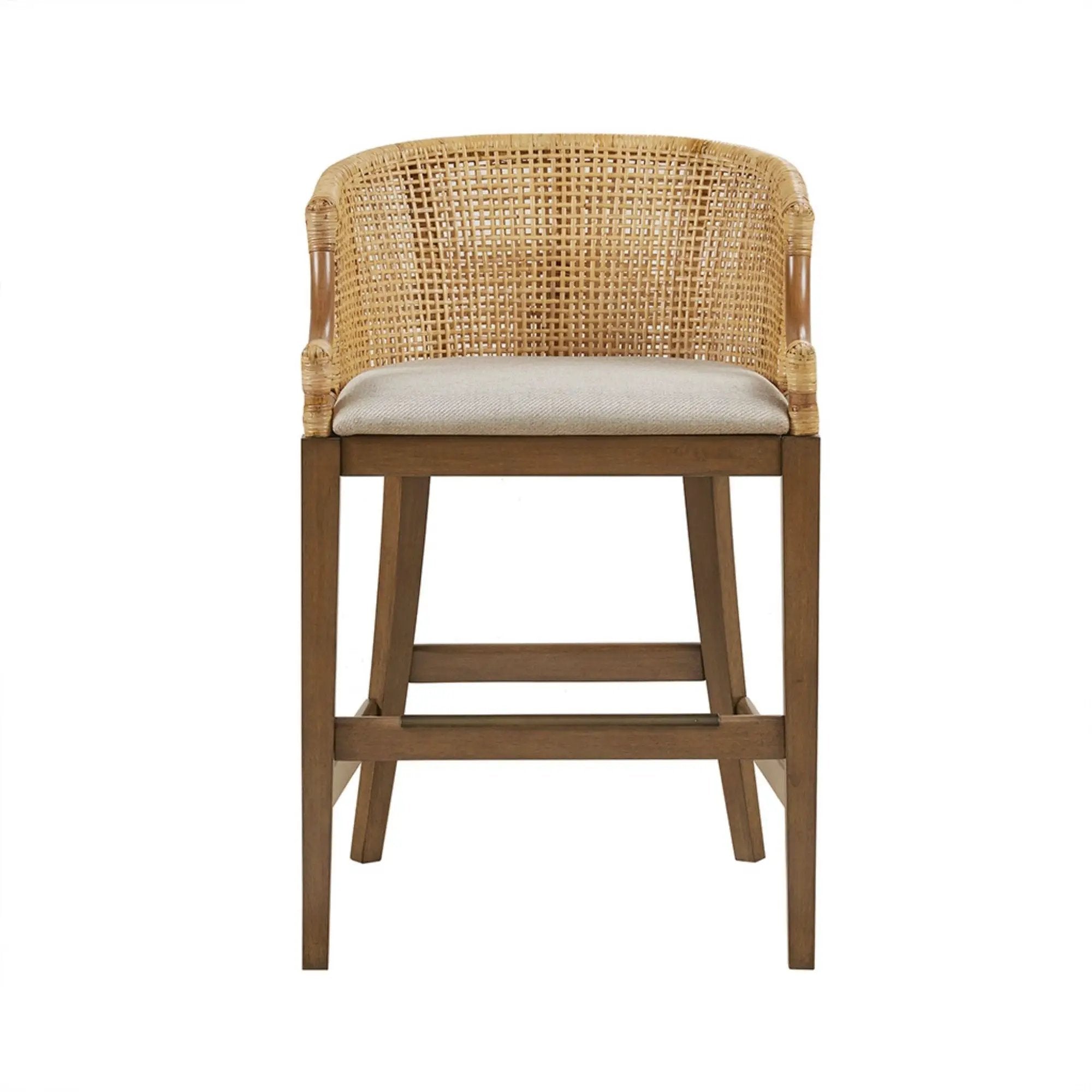 Casual Handcrafted Rattan Counter Stool by Unique Piece Furniture