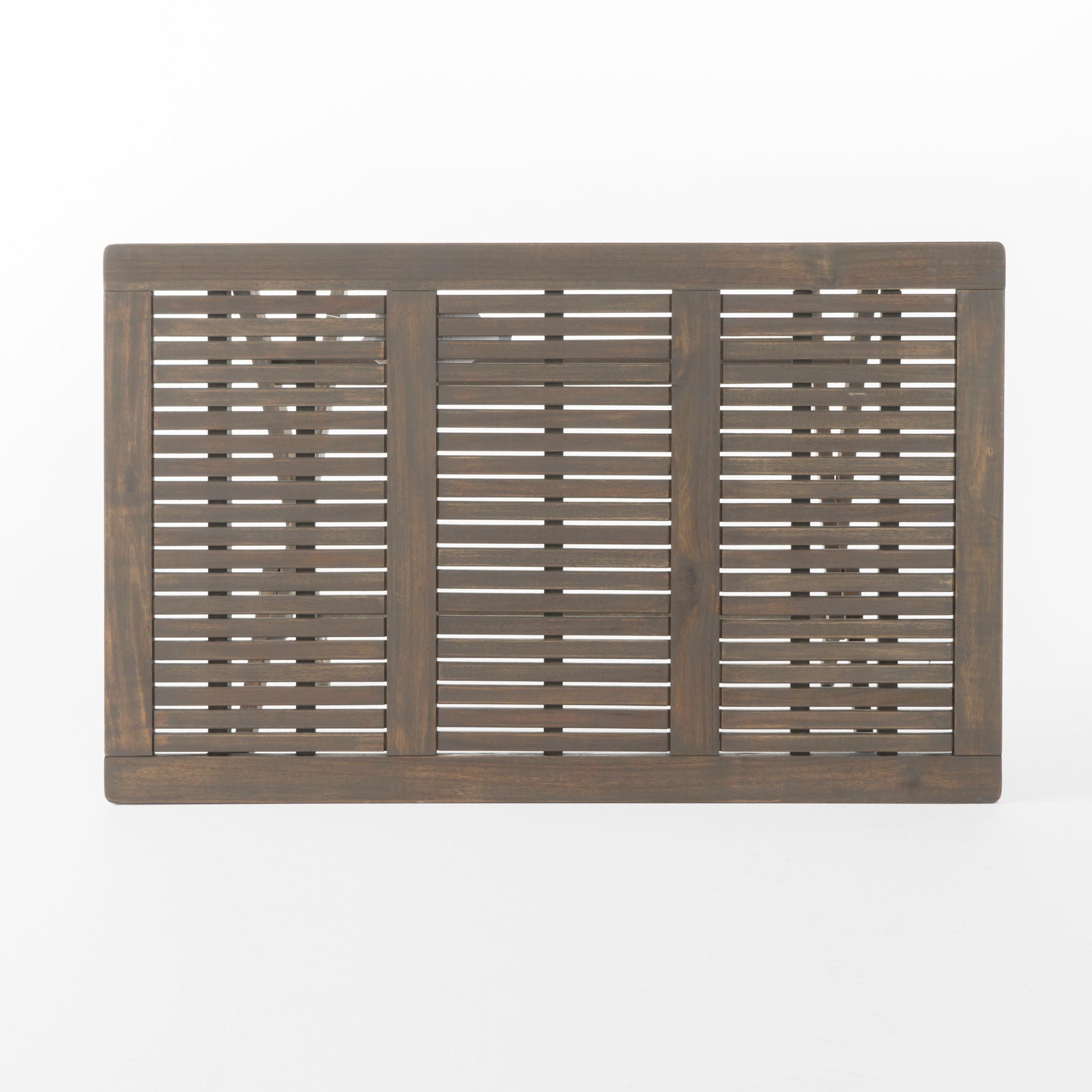 Blissique Outdoor Foldable Wood Dining Table With Slat Design by HouseOfZazla