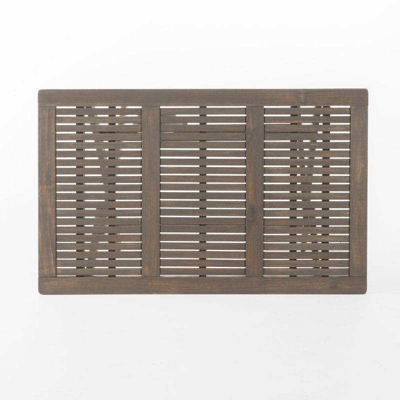 Blissique Outdoor Foldable Wood Dining Table With Slat Design by HouseOfZazla