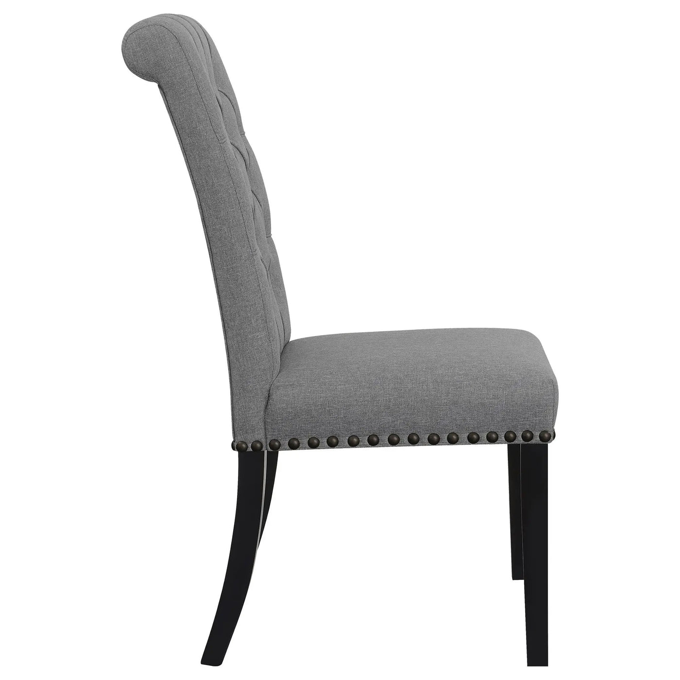 Tufted Rolled Backrest Side Chairs (Set of 2) by HouseOfZazla