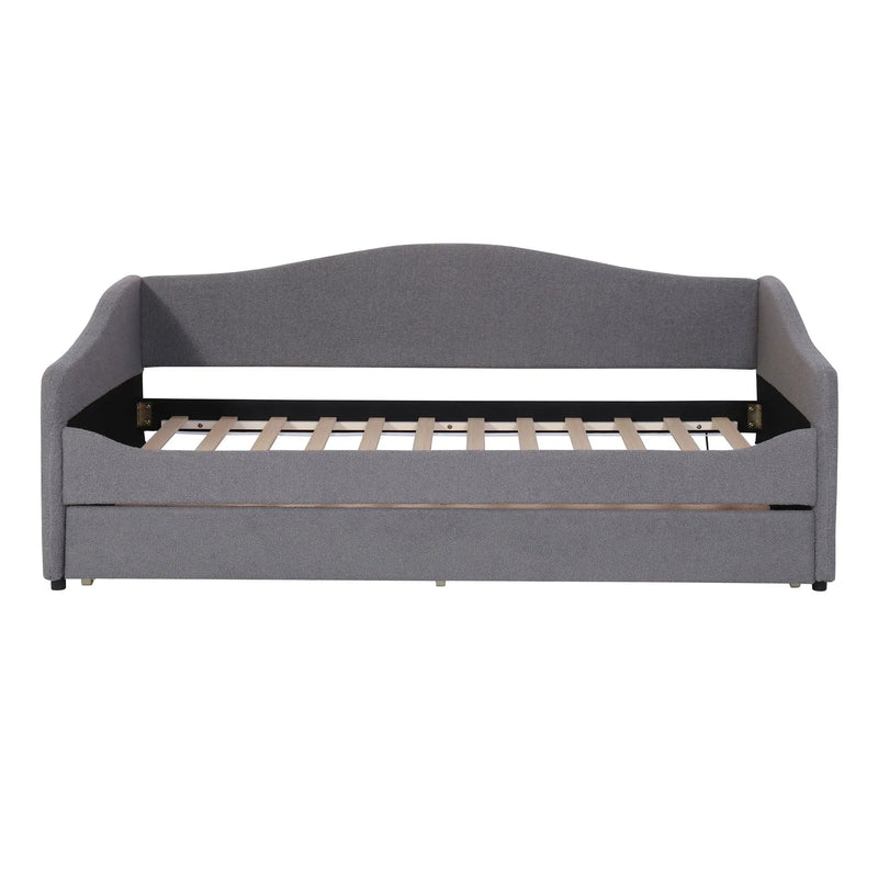 Design Upholstered Daybed With Light And Trundle by Unique Piece Furniture