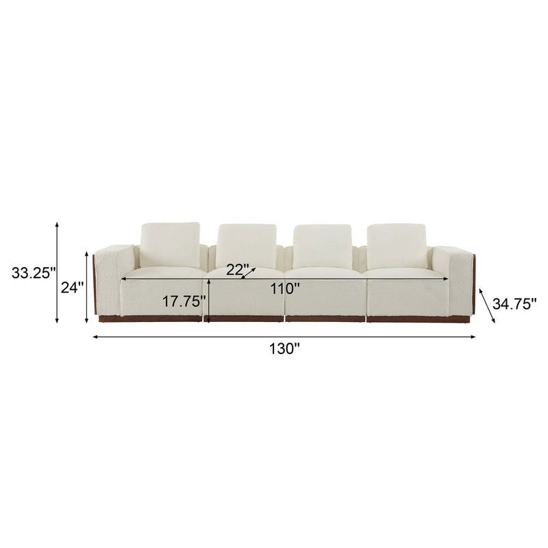 Chita Modular Sectional Sofa With Larger Seats by HouseOfZazla