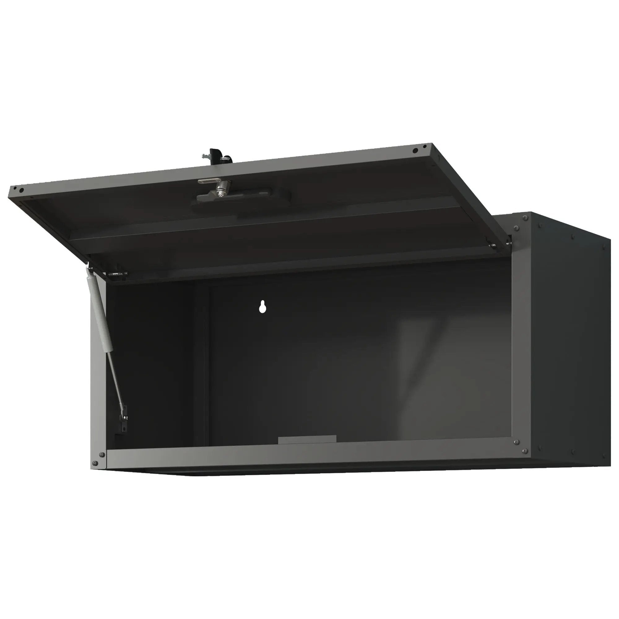 Heavy Duty, Metal Wall Mounted Tool Storage Cabinet Steel Metal Garage Storage Cabinet - Black / Gray by HouseOfZazla