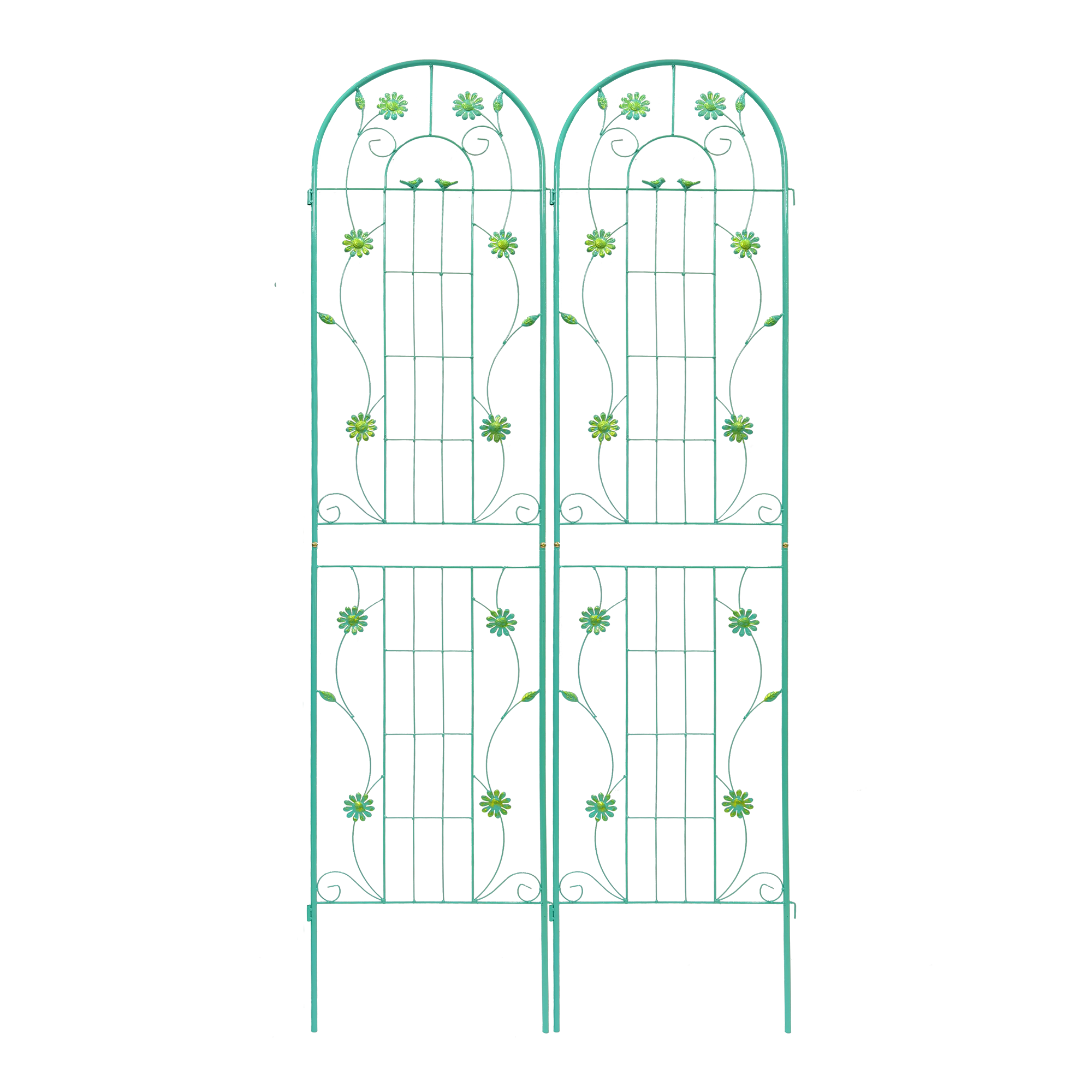 4 Pack Metal Garden Trellis 86.7'' x 19.7'' Rustproof Trellis for Climbing Plants by HouseOfZazla