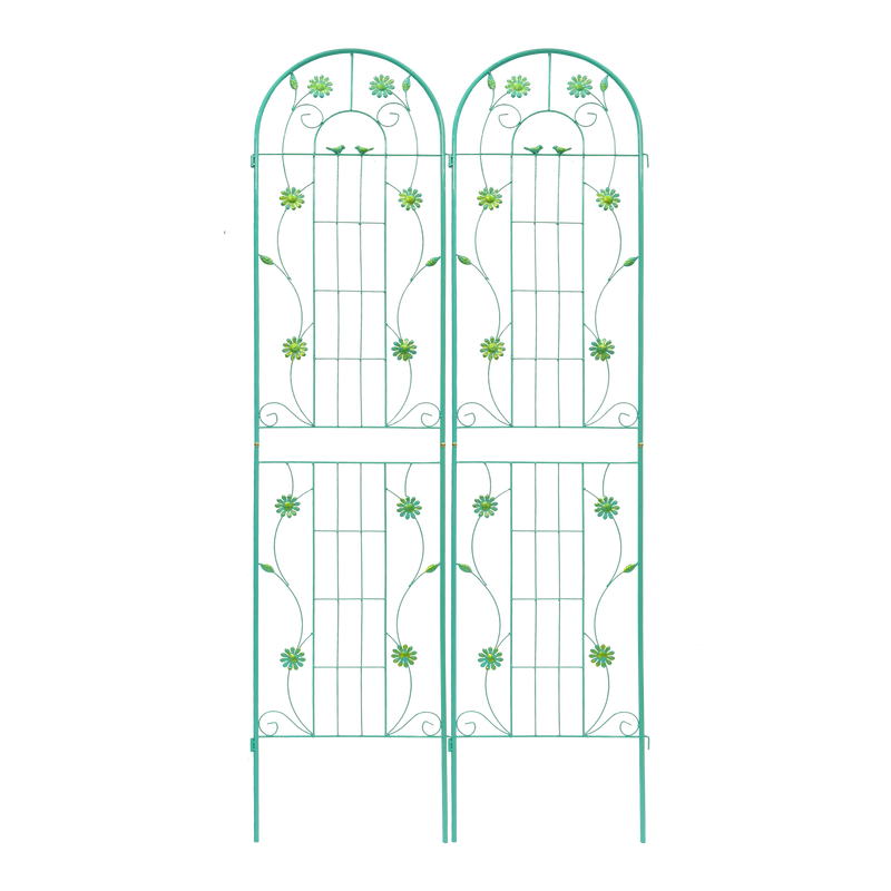 4 Pack Metal Garden Trellis 86.7'' x 19.7'' Rustproof Trellis for Climbing Plants by HouseOfZazla