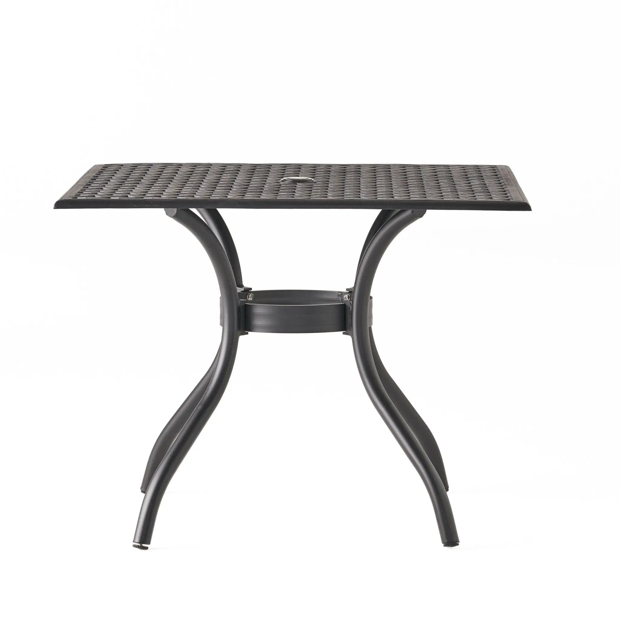 Arch Mesh Dining Table With Lightweight Frame - Black by HouseOfZazla