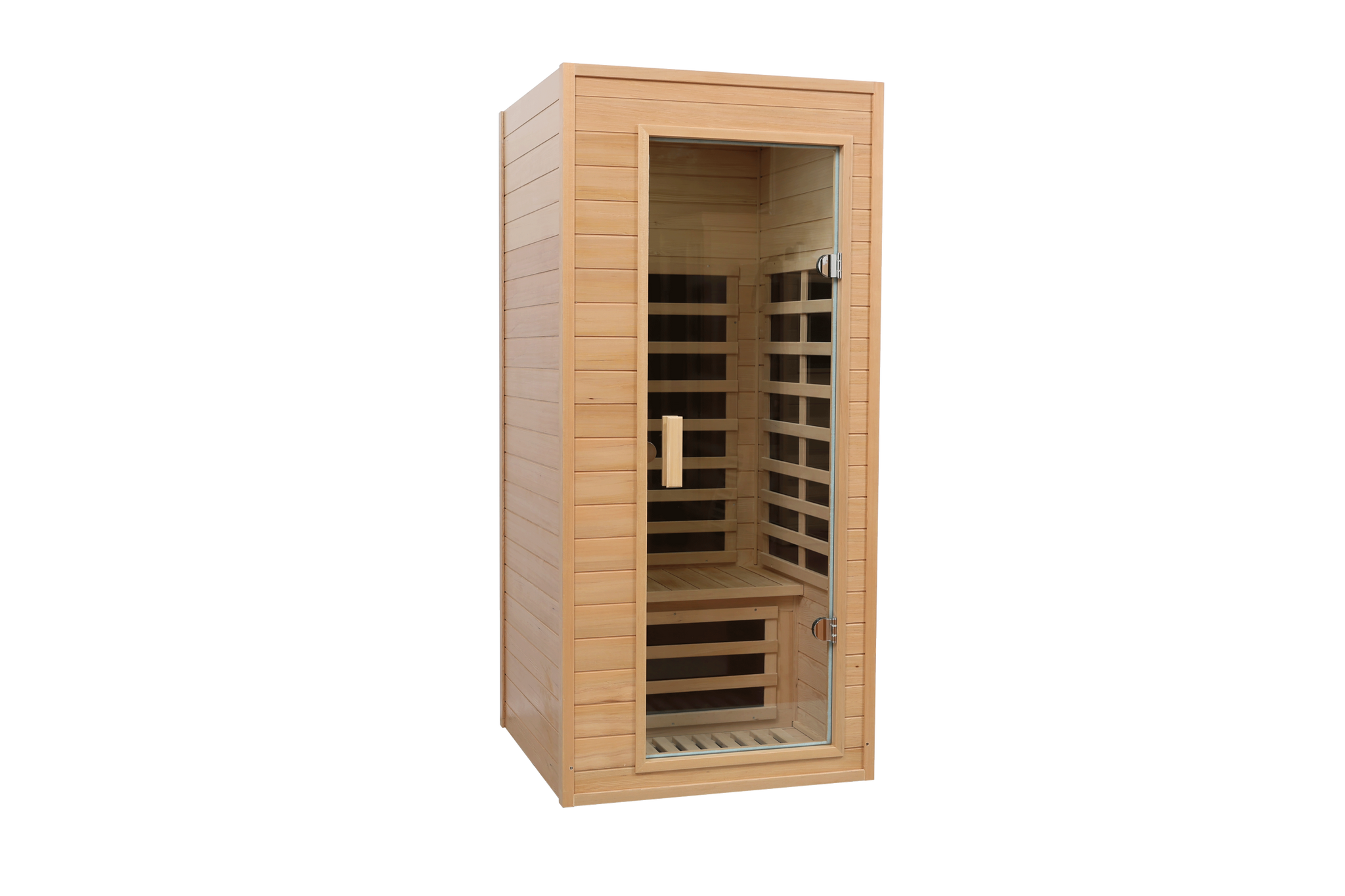 Hemlock One-person far infrared roof embedded indoor sauna room (Left & Right) by HouseOfZazla
