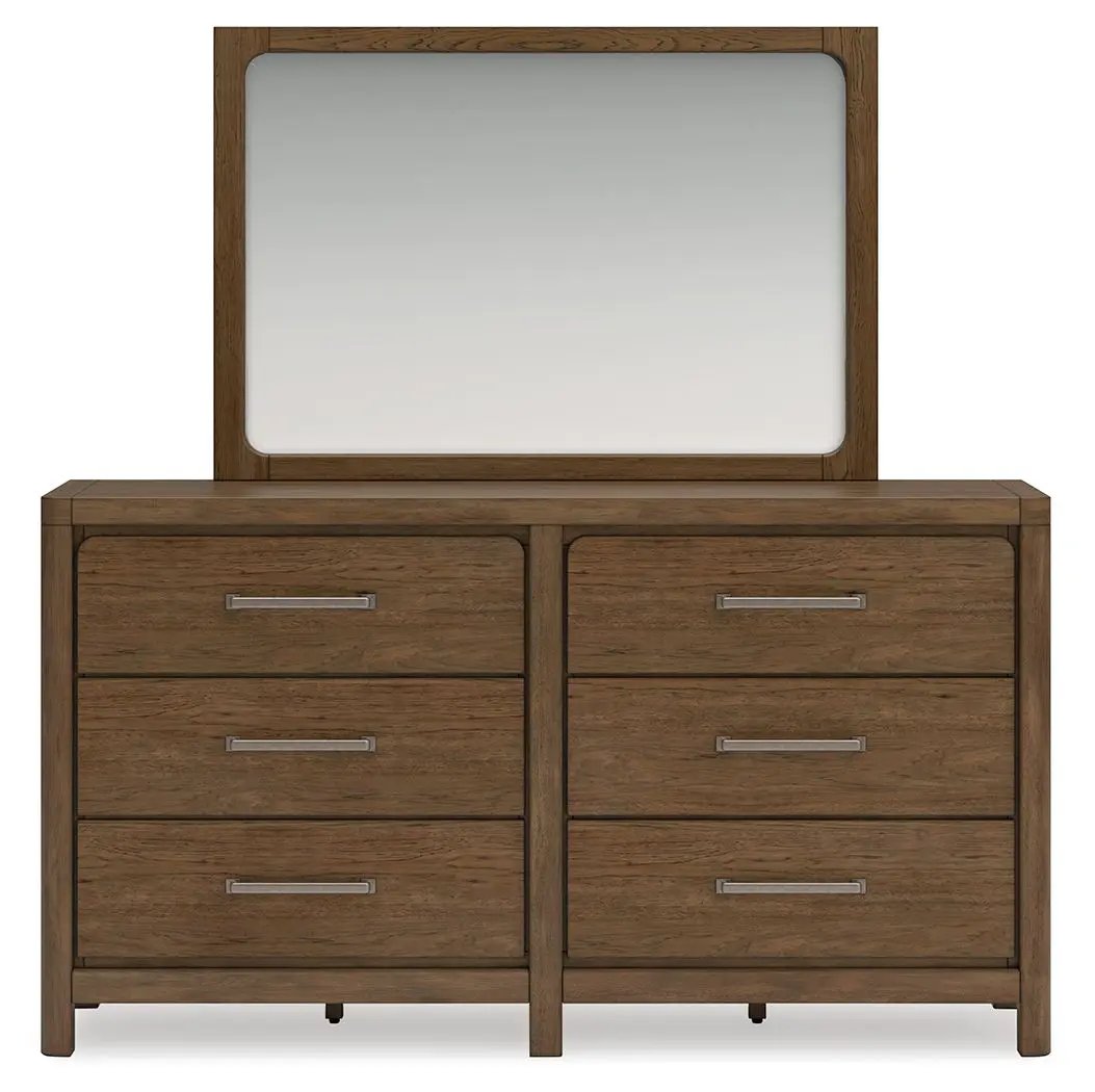 Cabalynn - Dresser And Mirror - Light Brown by Unique Piece Furniture