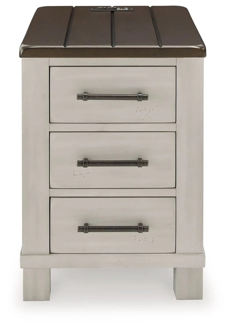 Darborn - Chair Side End Table - Gray / Brown by Unique Piece Furniture