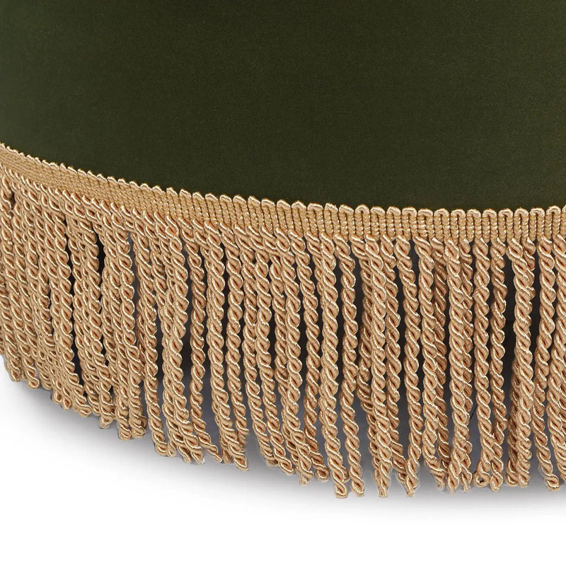 Yolanda - Round Upholstered Accent Ottoman by HouseOfZazla